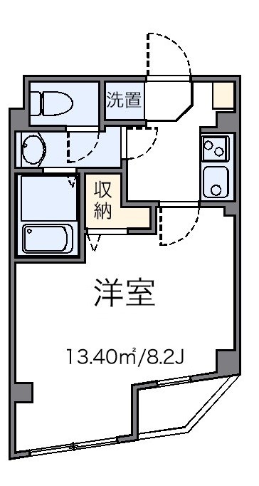 エクセルカーサ平和台 101号室 間取り