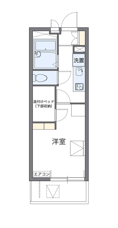 ボンヌール 304号室 間取り