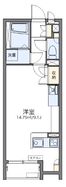 パレフルール 106号室 間取り