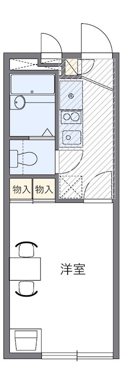 フォレスト２１B 109号室 間取り