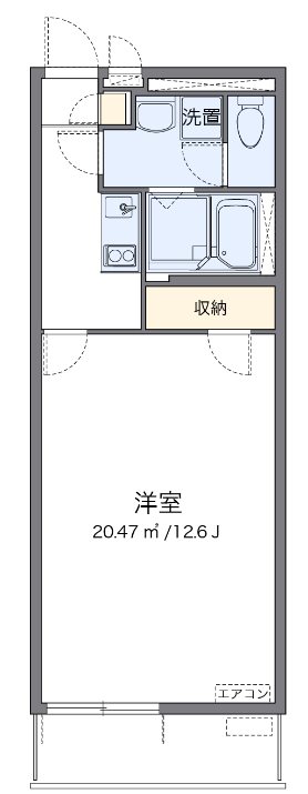 友 101号室 間取り