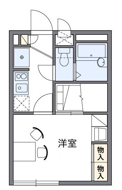 東堀切 101号室 間取り