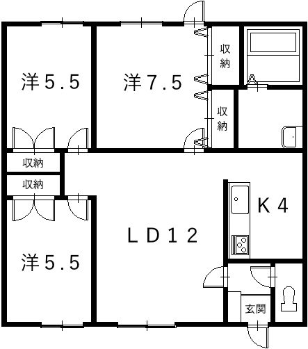 LHはくば 間取り