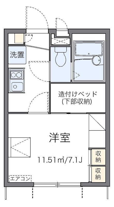 ＯＭＯＴＥⅢ 204号室 間取り