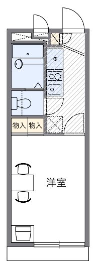 ハピネス 205号室 間取り