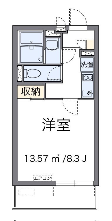 オールミエール天神 間取り
