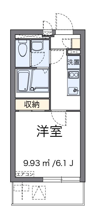 スペランツァⅡ号館  103号室 間取り
