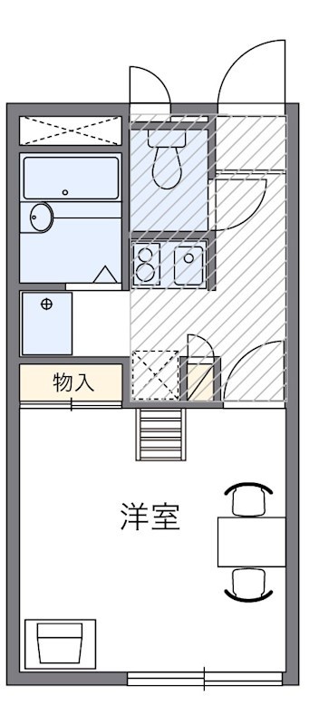 マーメイド 104号室 間取り