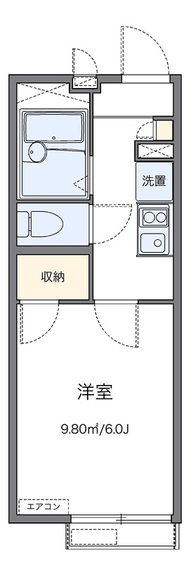 グランドＫＩⅡ 202号室 間取り