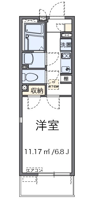 さくらブリアン 104号室 間取り