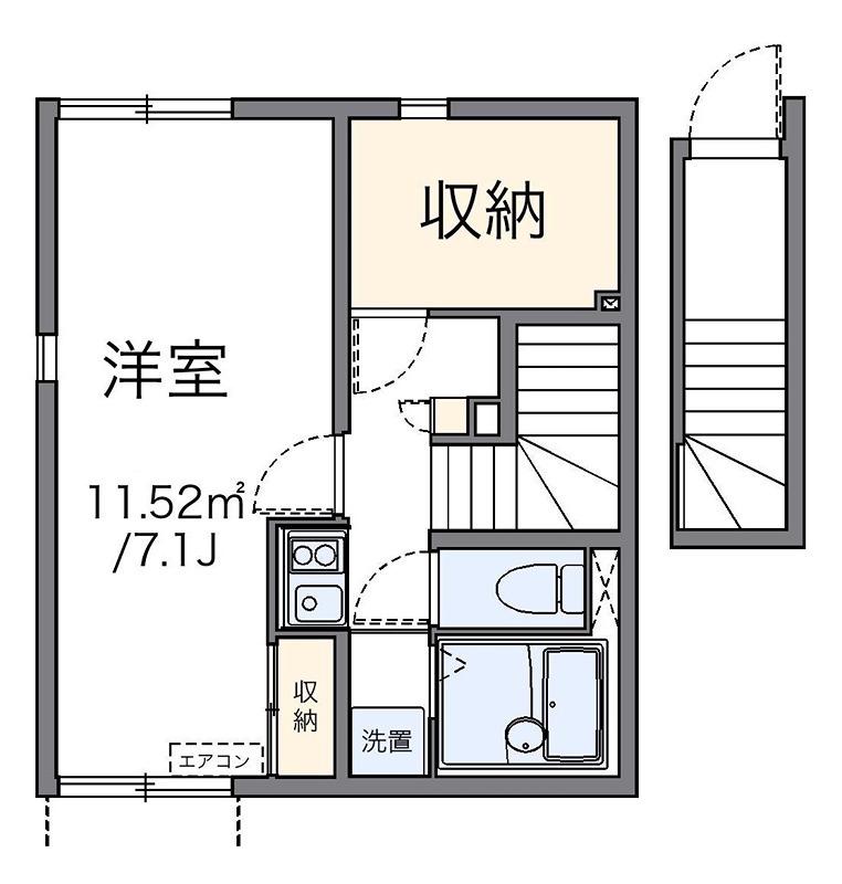 おおなり 201号室 間取り