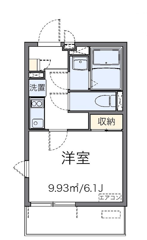 金明 301号室 間取り