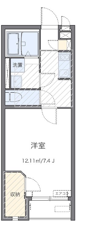 カサラソ 204号室 間取り