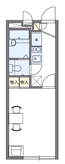 シェダル 109号室 間取り