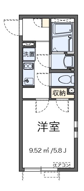 シャ　ブラン　プティ 303号室 間取り