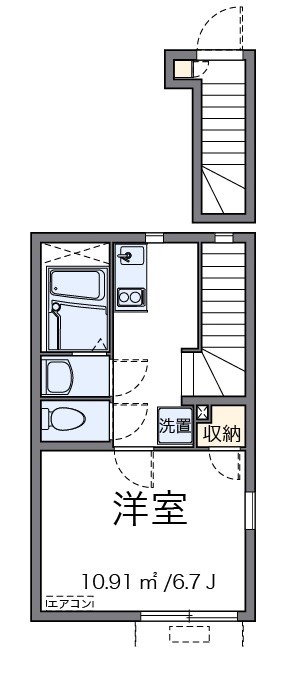 葵芳　２号館 201号室 間取り