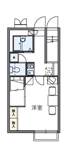 グリーンリバー2 103号室 間取り