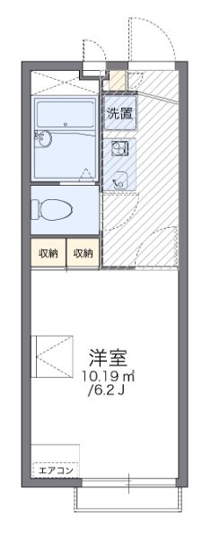 ラ　トゥサ 201号室 間取り