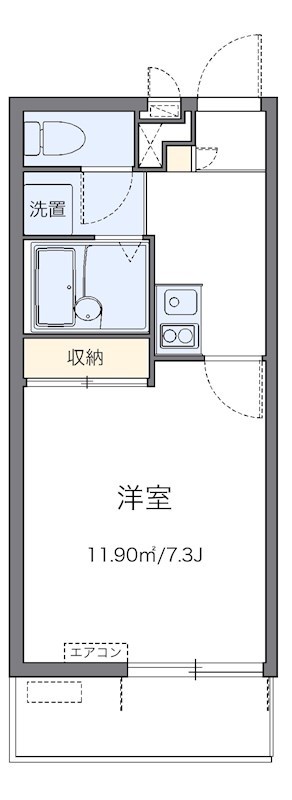 ＷＡＫＡＭＩＹＡ 101号室 間取り