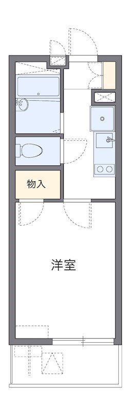 ラッキー 103号室 間取り