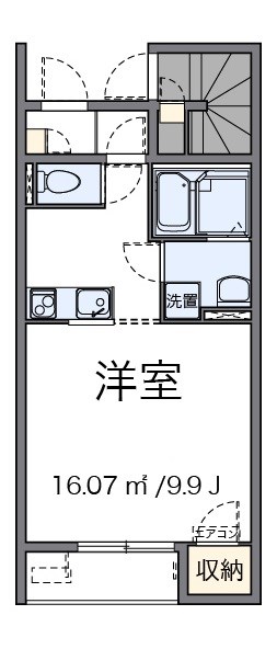 すこやか 107号室 間取り