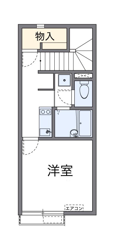 カイトネストⅡ 203号室 間取り