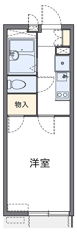 カリン 304号室 間取り