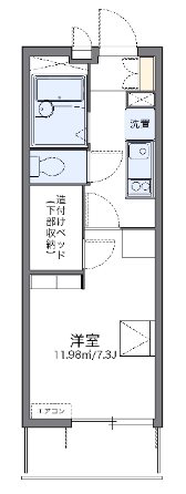 アイリスN 206号室 間取り