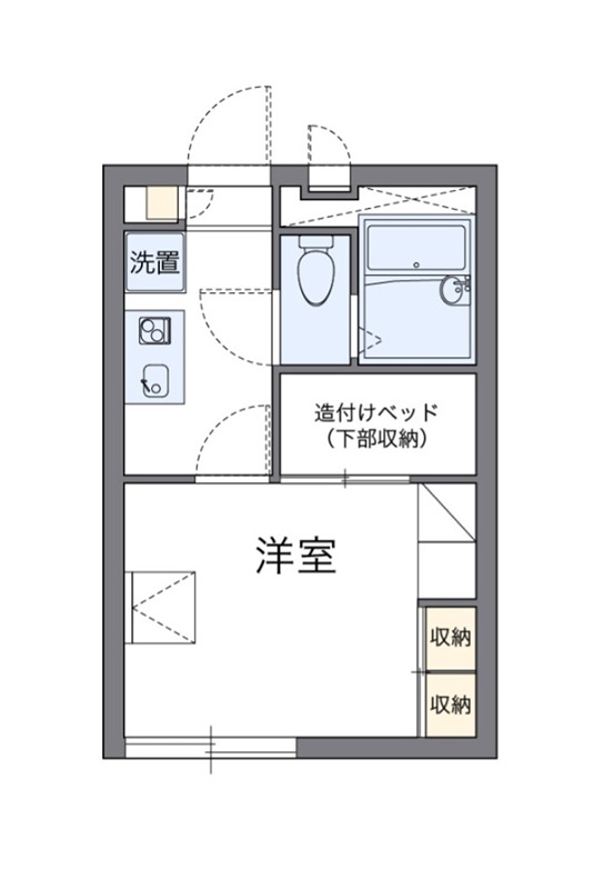 武蔵野 104号室 間取り