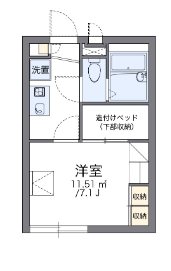 第2ベルプラッツ 102号室 間取り