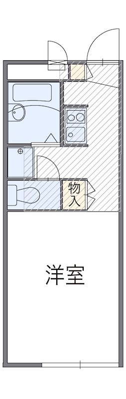 グランドゥール 210号室 間取り