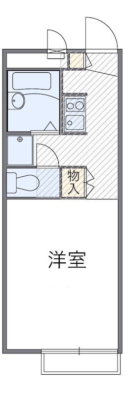 アルカディア 216号室 間取り