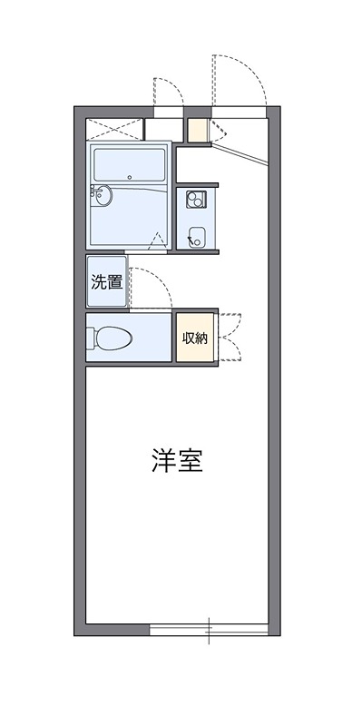 アルカディア 216号室 間取り