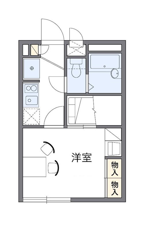 フォレストⅠ 103号室 間取り