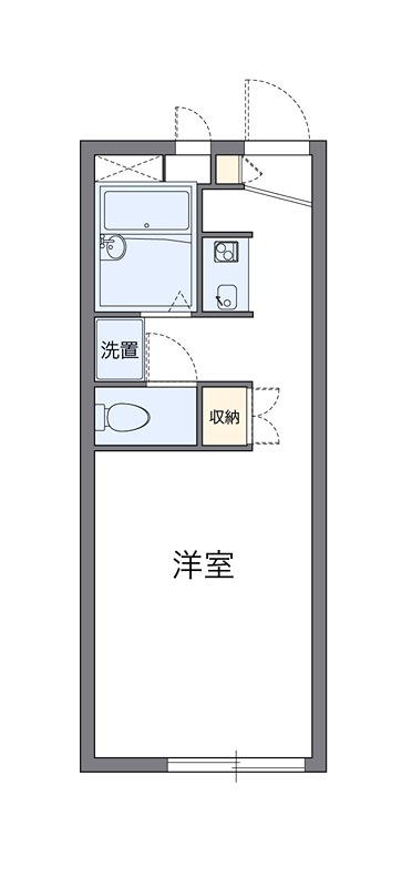 グランドゥールA 202号室 間取り