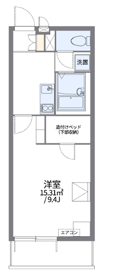 アゼリアパーク 104号室 間取り