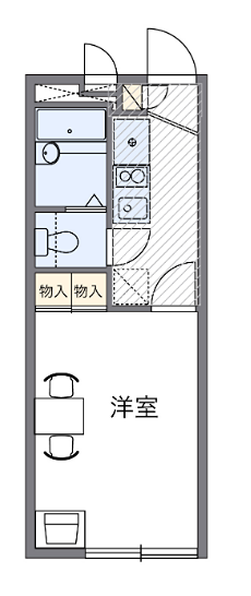 ボーリユトトロ 104号室 間取り