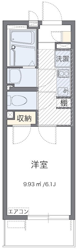 北斗Ⅳ 305号室 間取り