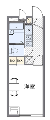 キンモクセイ 101号室 間取り