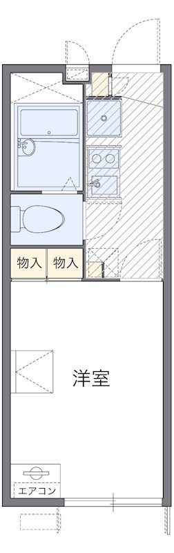 エクセル岡本 101号室 間取り