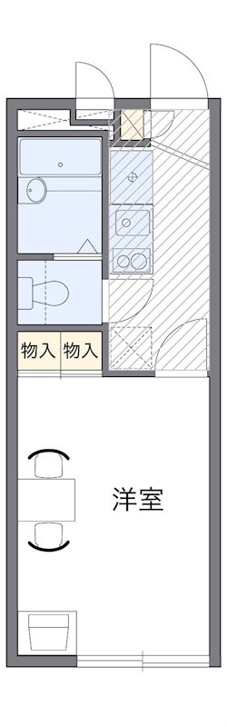 セルサスⅡ 201号室 間取り