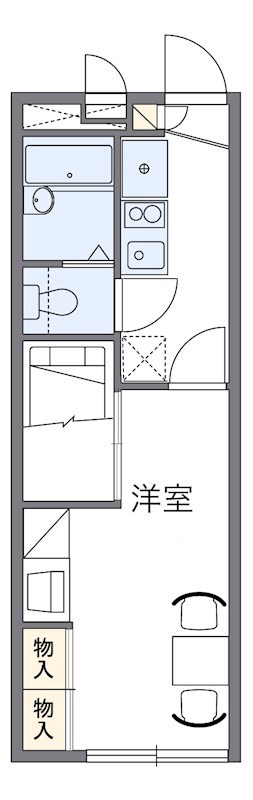 花咲の丘Ⅱ 105号室 間取り