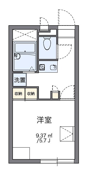 コンフォート 203号室 間取り