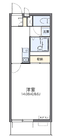 ウインズ立野 401号室 間取り