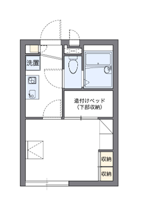 ソレイユ 207号室 間取り