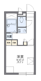コラール　キシ 111号室 間取り