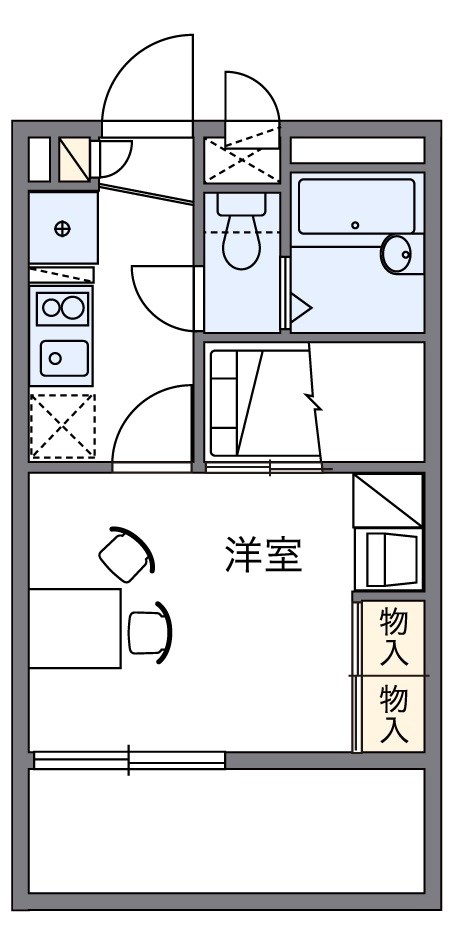 ロビン 204号室 間取り