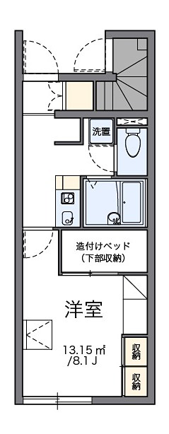 プリムヴェール 102号室 間取り