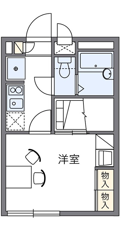 プランタン 103号室 間取り