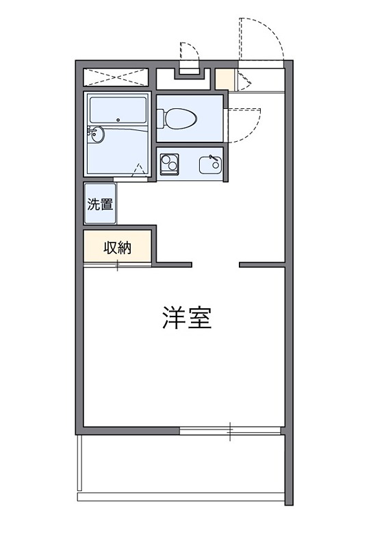 豊南 204号室 間取り